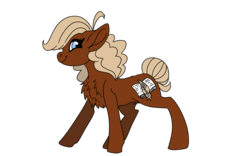 Size: 1920x1200 | Tagged: safe, artist:brainiac, derpibooru exclusive, oc, oc only, oc:uncharted pages, earth pony, pony, 2020 community collab, derpibooru community collaboration, chest fluff, female, simple background, solo, transparent background