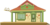 Size: 886x440 | Tagged: safe, artist:a01421, g4, appleloosa, building, door, no pony, resource, simple background, train station, transparent background, vector, window