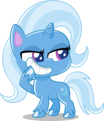 Size: 1808x2117 | Tagged: safe, artist:stellardusk, trixie, pony, unicorn, g4.5, my little pony: pony life, commission, female, hilarious in hindsight, mare, solo, vector