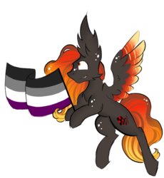 Size: 595x647 | Tagged: safe, artist:hunterthewastelander, oc, oc only, oc:fire drift, pegasus, pony, asexual pride flag, flag, male, pegasus oc, pride, pride flag, simple background, solo, stallion, transparent background, wings, ych result