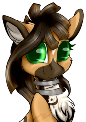 Size: 1621x2295 | Tagged: safe, artist:gleamydreams, oc, oc only, oc:acacia flower, earth pony, pony, body markings, brown hair, chest fluff, ear fluff, female, green eyes, jewelry, looking at you, mare, necklace, smiling, spots