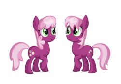 Size: 3096x2160 | Tagged: safe, artist:thecheeseburger, idw, cheerilee, cherry blossom (g4), earth pony, pony, g4, spoiler:comic, spoiler:comic29, duo, female, high res, idw showified, mare, siblings, simple background, sisters, transparent background, twins, vector