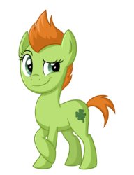 Size: 1656x2160 | Tagged: safe, artist:thecheeseburger, idw, cloverleaf, earth pony, pony, g4, spoiler:comic, spoiler:comic29, female, idw showified, mare, simple background, solo, transparent background, vector