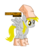 Size: 772x872 | Tagged: safe, editor:cocoa bittersweet, derpy hooves, pegasus, pony, g4, bag, bags, clothes, costume, cutie mark, female, manepxls, mare, nightmare night, nightmare night costume, paper bag, paper bag wizard, paper bags, pixel art, pxls.space, simple background, smiling, solo, transparent background, wings