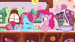Size: 1280x720 | Tagged: safe, screencap, cup cake, pinkie pie, pony, between dark and dawn, g4