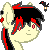 Size: 50x50 | Tagged: safe, artist:cuttycommando, oc, oc:raven fear, pony, animated, animated icon, gif, happy, icon, pixel art, simple background, solo, transparent background