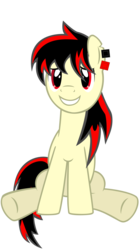 Size: 5050x9050 | Tagged: safe, artist:ty trance, oc, oc only, oc:raven fear, pony, rule 63, simple background, solo, transparent background