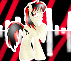 Size: 1500x1300 | Tagged: safe, artist:cooler94961, oc, oc only, oc:raven fear, pony, cool, solo, wallpaper