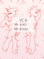 Size: 6000x8000 | Tagged: safe, artist:xcinnamon-twistx, oc, pony, auction, body pillow, body pillow design, butt, commission, pillow, pillowcase, plot, your character here