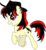 Size: 8850x9682 | Tagged: safe, artist:presstoshoot, oc, oc only, oc:raven fear, pony, happy, hat, skipping, solo, vector