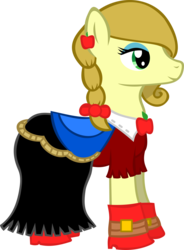 Size: 2730x3715 | Tagged: safe, artist:spokenmind93, oc, oc only, oc:lassie jack, pony, beautiful, clothes, dress, gala dress, high res, lovely, old art, pretty, solo, vector