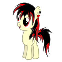 Size: 10000x10000 | Tagged: safe, artist:ashidaru, oc, oc only, oc:raven fear, earth pony, pony, absurd resolution, awesome, earth pony oc, female, filly, open mouth, open smile, simple background, smiling, solo, transparent background, vector
