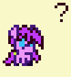 Size: 104x112 | Tagged: safe, artist:dinexistente, oc, oc only, pony, animated, confused, gif, pixel art, question mark, simple background, turned head