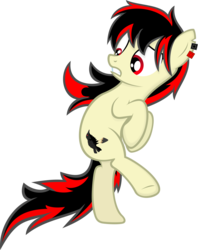 Size: 4749x6000 | Tagged: safe, artist:godoffury, oc, oc only, oc:raven fear, pony, absurd resolution, confused, simple background, solo, standing, standing on one leg, transparent background, vector, wat, what in tarnation, what the heck?