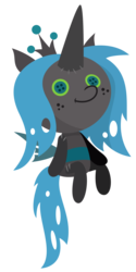 Size: 863x1725 | Tagged: safe, artist:sketchmcreations, queen chrysalis, changeling, changeling queen, g4, the ending of the end, button eyes, chrysalis plushie, female, plushie, simple background, solo, transparent background, vector