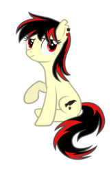 Size: 322x497 | Tagged: safe, artist:dipi11, oc, oc only, oc:raven fear, pony, .svg available, solo, svg, vector