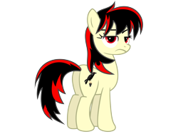 Size: 5333x4000 | Tagged: safe, artist:nedemai, oc, oc only, oc:raven fear, pony, simple background, solo, transparent background, unamused, unimpressed, wat, whutt