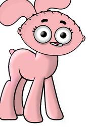 Size: 746x1072 | Tagged: safe, artist:samueldavillo, pony, abomination, ambiguous gender, anais watterson, cursed image, family guy, four ears, kill it with fire, male, nightmare fuel, not salmon, requested art, rule 85, solo, stewie griffin, the amazing world of gumball, wat, what has magic done, what has science done, why, wtf