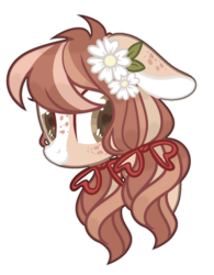 Size: 1024x1316 | Tagged: safe, artist:chococolte, oc, oc only, pony, base used, bust, female, floppy ears, flower, flower in hair, mare, portrait, simple background, solo, transparent background