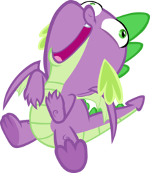 Size: 6745x7729 | Tagged: safe, artist:memnoch, spike, dragon, g4, claws, eye bulging, faic, fangs, male, show accurate, simple background, solo, spread toes, spread wings, toes, transparent background, underfoot, vector, winged spike, wings
