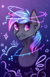 Size: 2200x3400 | Tagged: safe, artist:saphire_opal, oc, oc only, oc:grey, bat pony, pony, high res, smiling, solo
