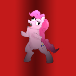 Size: 800x800 | Tagged: safe, artist:theslendid, pinkie pie, earth pony, pony, g4, angry, bipedal, female, mare, solo