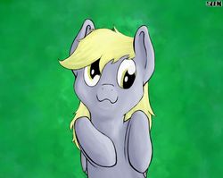 Size: 900x715 | Tagged: safe, artist:theslendid, derpy hooves, pegasus, pony, g4, :3, cute, derpabetes, female, mare, on back, solo