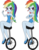 Size: 430x558 | Tagged: safe, artist:erichgrooms3, artist:selenaede, rainbow dash, equestria girls, g4, bare arms, bare shoulders, base used, clothes, crossed arms, cute, dashabetes, female, hand on hip, legs, leotard, sexy, shoes, simple background, sitting, solo, transparent background, unicycle, vector