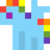 Size: 240x240 | Tagged: safe, artist:joeydr, derpibooru exclusive, rainbow dash, pegasus, pony, g4, 8-bit, female, mare, pixel art, simple background, solo, transparent background