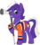 Size: 2900x3200 | Tagged: safe, artist:cheezedoodle96, oc, oc only, oc:proudy hooves, earth pony, pony, 2020 community collab, derpibooru community collaboration, .svg available, clothes, high res, hockey stick, hoof hold, jersey, looking at you, male, shirt, simple background, smiling, solo, stallion, svg, transparent background, vector