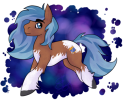 Size: 999x800 | Tagged: safe, artist:sanic-x, oc, oc only, oc:dreamweaver, earth pony, pony, 2014, blue eyes, blue mane, female, simple background