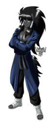 Size: 1919x4500 | Tagged: safe, artist:danmakuman, oc, oc only, oc:midnight radiance (sixpathspony), earth pony, human, anthro, plantigrade anthro, anthro oc, clothes, male, simple background, smiling, solo, transparent background