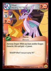 Size: 300x419 | Tagged: safe, enterplay, prominence, dragon, friends forever (set), g4, gauntlet of fire, my little pony collectible card game, card, ccg, merchandise, solo focus