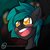 Size: 1024x1024 | Tagged: safe, artist:obscuredragone, oc, oc only, oc:whirlytail, pony, unicorn, big eyes, blushing, bust, commission, cute, ear fluff, eye clipping through hair, golden eyes, green hair, green mane, happy, horn, open mouth, portrait, smiling, solo, ych result