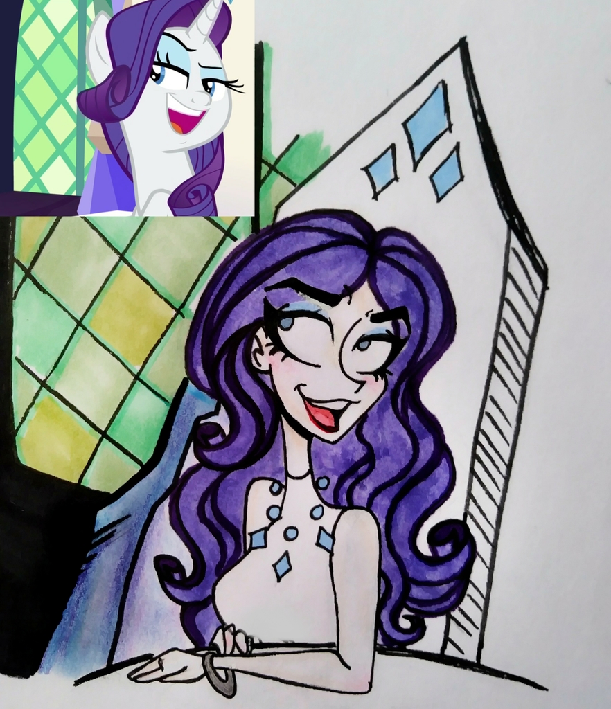 Safe Artist Citi Screencap Rarity Human Sparkle S Seven