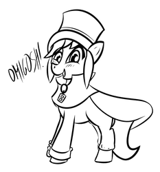 Size: 1862x2000 | Tagged: safe, artist:yukkuripalehorse, pony, a hat in time, hat kid, ponified