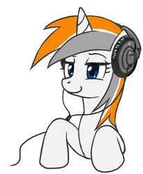 Size: 600x731 | Tagged: safe, artist:johnjoseco, oc, oc only, oc:belle eve, pony, unicorn, female, gaming, headphones, mare, neogaf, ponified, solo