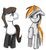 Size: 660x712 | Tagged: safe, artist:johnjoseco, oc, oc:belle eve, oc:pandaman, earth pony, pony, unicorn, duo, female, gaming, male, mare, neogaf, ponified, stallion