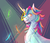 Size: 2637x2274 | Tagged: safe, artist:leechetious, oc, oc only, oc:technicolour apocalypse, pony, unicorn, bust, glowstick, grin, high res, horn, multicolored hair, rainbow hair, rave, smiling, solo, unicorn oc