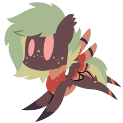 Size: 894x894 | Tagged: safe, artist:showtimeandcoal, oc, oc only, oc:terracotta, hippogriff, pony, burb, chibi, commission, cute, freckles, icon, simple background, solo, transparent background, ych result