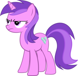 Size: 3000x2917 | Tagged: safe, artist:dusk2k, amethyst star, sparkler, pony, unicorn, g4, the mysterious mare do well, amethyst star is not amused, female, high res, mare, simple background, solo, transparent background, unamused, vector