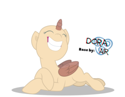 Size: 3078x2371 | Tagged: safe, artist:doraair, oc, alicorn, pony, alicorn oc, base, eyes closed, grin, high res, horn, prone, simple background, smiling, solo, transparent background