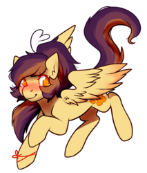 Size: 955x1123 | Tagged: safe, artist:pomrawr, oc, oc only, oc:lessi, pegasus, pony, blushing, eye clipping through hair, female, mare, messy mane, pegasus oc, simple background, solo, transparent background, wings