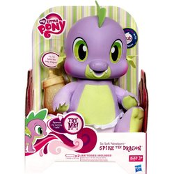 Size: 560x560 | Tagged: safe, spike, dragon, g4, baby, baby dragon, blushing, irl, male, photo, so soft, solo, toy, wingless spike, younger