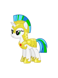 Size: 2100x2800 | Tagged: safe, artist:skybright, oc, oc only, oc:cyanine willow, pony, unicorn, armor, female, frown, green eyes, guardsmare, helmet, high res, hoof shoes, horn, lidded eyes, mare, royal guard, simple background, solo, stand, transparent background, unicorn oc