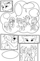 Size: 724x1103 | Tagged: safe, artist:candyclumsy, oc, oc:earthing elements, oc:heartstrong flare, oc:princess mythic majestic, oc:tommy the human, alicorn, human, pegasus, pony, comic:sick days, alicorn oc, canterlot, canterlot castle, child, clothes, comic, commissioner:bigonionbean, flashback, flashing, fusion, fusion:caboose, fusion:cloudy quartz, fusion:fluttershy, fusion:posey shy, fusion:promontory, fusion:rarity, fusion:silver zoom, fusion:starlight glimmer, fusion:sunburst, fusion:twilight velvet, fusion:windy whistles, fusion:zecora, grandparent and grandchild moment, hat, horn, human oc, knitting, lightning, maid, mood swing, parent:cloudy quartz, parent:posey shy, parent:twilight velvet, parent:windy whistles, preening, riding, sad, sketch, sketch dump, spectacles, thought bubble, throne room, water fountain, writer:bigonionbean