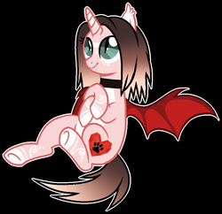 Size: 861x835 | Tagged: safe, artist:cindystarlight, oc, oc only, oc:cindy, alicorn, bat pony, bat pony alicorn, pony, black background, female, horn, mare, race swap, simple background, solo