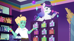 Size: 1920x1080 | Tagged: safe, screencap, zephyr breeze, dashing through the mall, equestria girls, equestria girls specials, g4, my little pony equestria girls: better together, my little pony equestria girls: holidays unwrapped, m'lady, male, spoiler