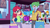Size: 1920x1080 | Tagged: safe, screencap, alizarin bubblegum, celery stalk, dj pon-3, micro chips, octavia melody, scribble dee, valhallen, vinyl scratch, equestria girls, equestria girls specials, g4, my little pony equestria girls: better together, my little pony equestria girls: holidays unwrapped, alizary, canterlot mall, female, gift giving, glasses, male, present, shipping, shopping bag, smiling, straight, tirek's revenge