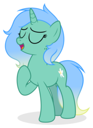 Size: 3942x5438 | Tagged: safe, artist:limedreaming, oc, oc only, oc:lily pond, pony, unicorn, female, freckles, mare, simple background, singing, solo, transparent background, vector